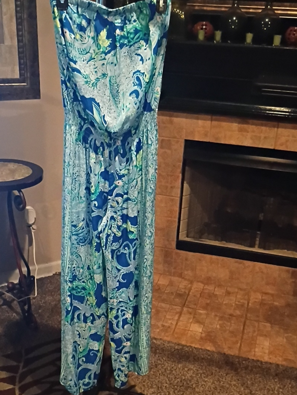 Lilly Pulitzer Aquatic-Print Sleeveless Multicolored Jumpsuit/Romper - Picture 5 of 11